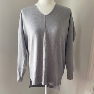 Dreamers Gray V-Neck Sweater